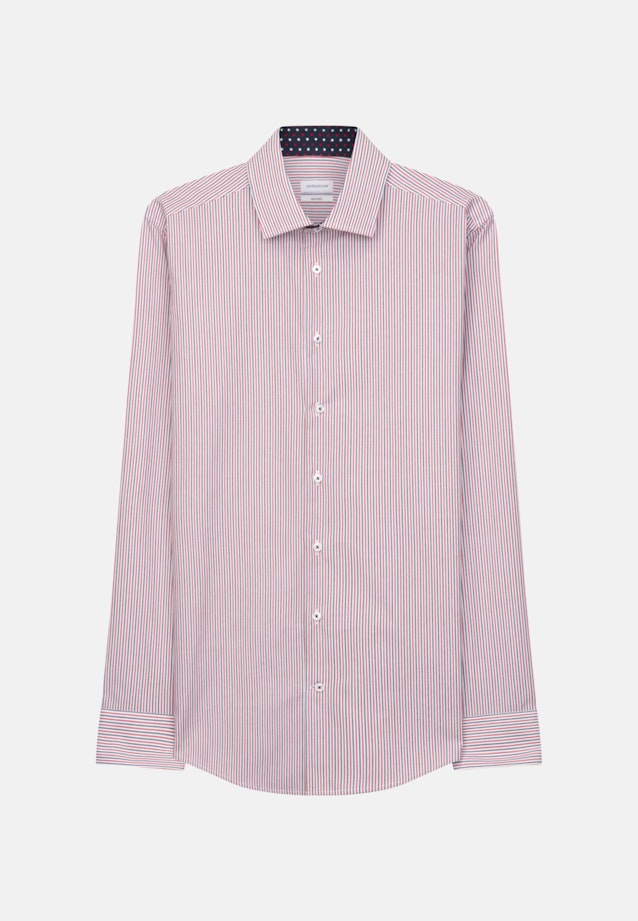 Shaped Business Hemd Streifen in Rot |  Seidensticker Onlineshop