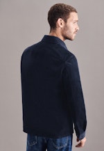 Regular Overshirt Uni in Dunkelblau |  Seidensticker Onlineshop