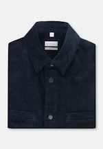 Regular Overshirt Plain in Dark Blue |  Seidensticker Onlineshop