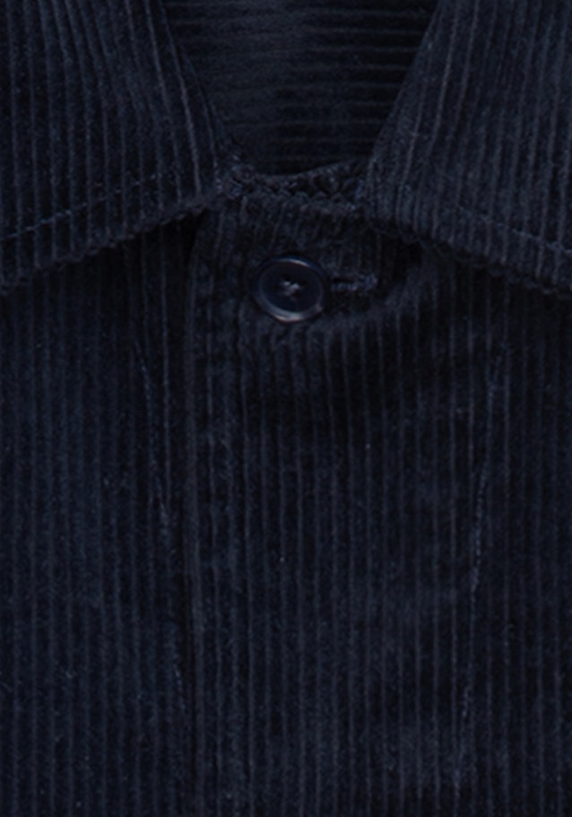 Regular Overshirt Uni in Dunkelblau | Seidensticker Onlineshop