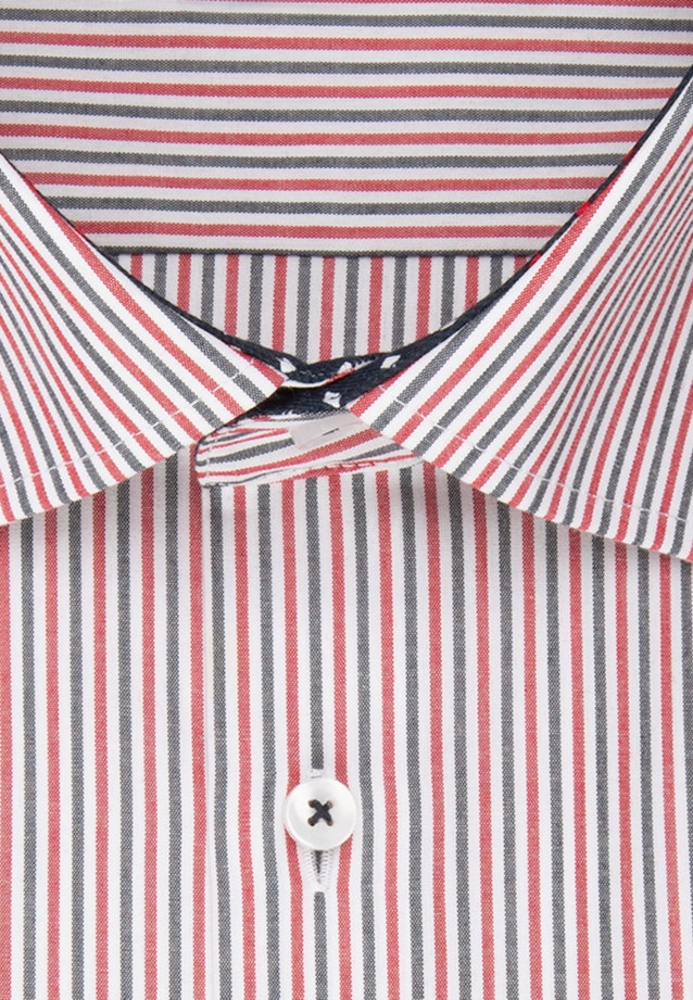 Regular Business Hemd Streifen in Rot |  Seidensticker Onlineshop