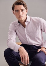 Regular Business Hemd Streifen in Rot |  Seidensticker Onlineshop