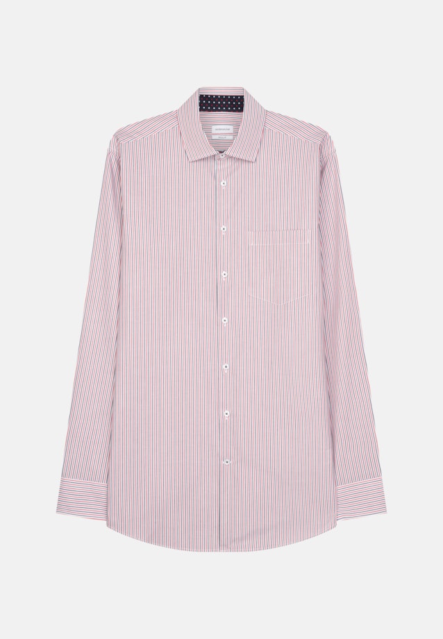 Regular Business Hemd Streifen in Rot |  Seidensticker Onlineshop