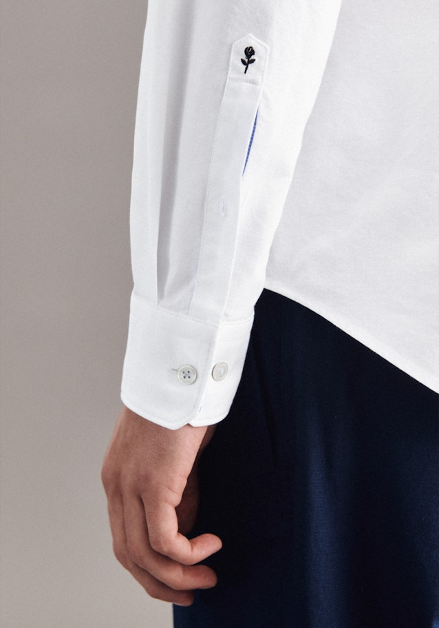 Oxford Oxfordhemd in Slim mit Kentkragen in Weiß |  Seidensticker Onlineshop