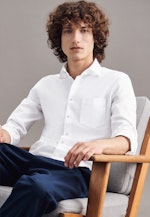 Slim Oxfordhemd Uni in Weiß |  Seidensticker Onlineshop