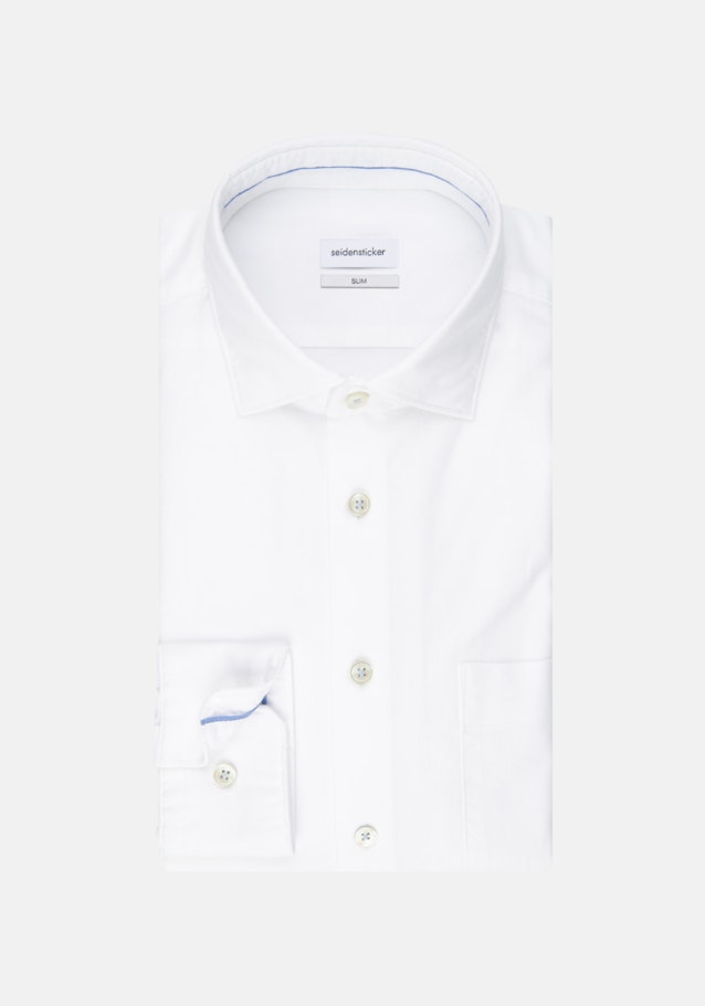 Oxford shirt in Slim with Kent-Collar in White |  Seidensticker Onlineshop