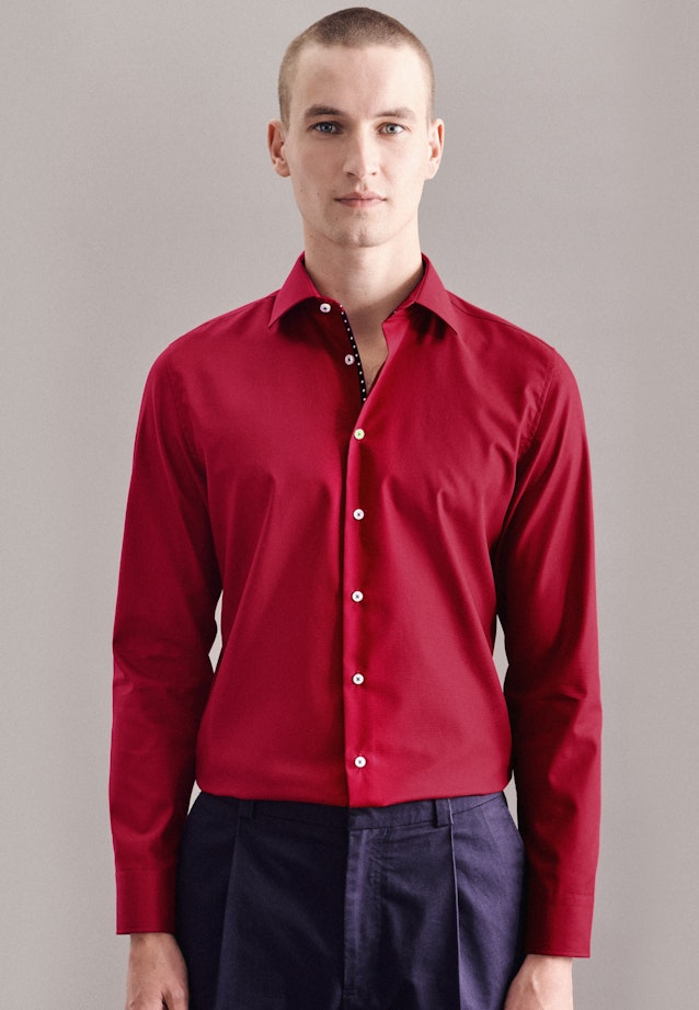 Slim Business Hemd Uni in Rot |  Seidensticker Onlineshop