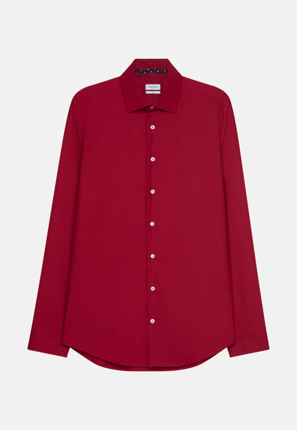 Slim Business Shirt Plain in Red |  Seidensticker Onlineshop