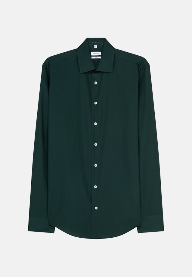 Slim Business Hemd Uni in Grün |  Seidensticker Onlineshop