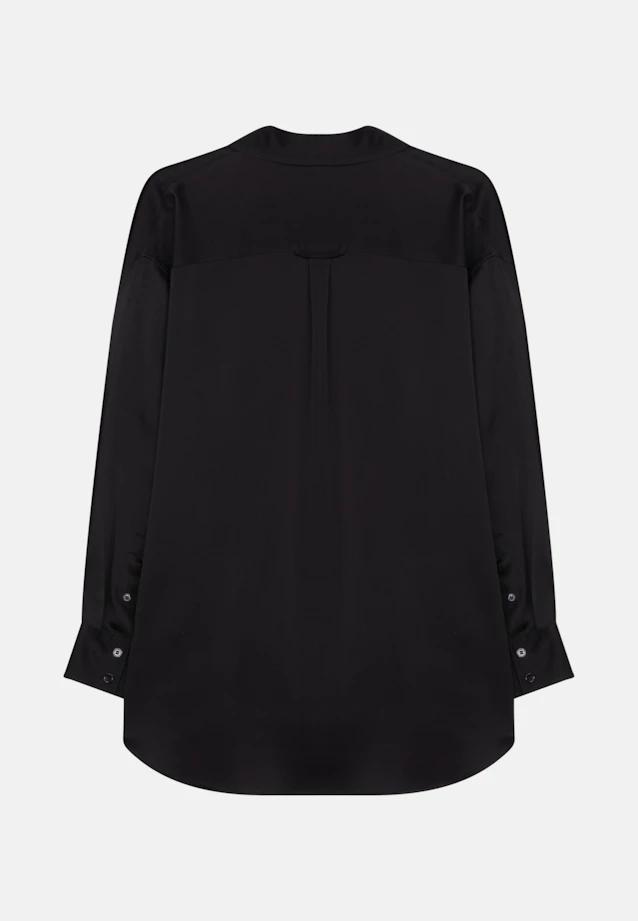 Longbluse Uni in Schwarz |  Seidensticker Onlineshop