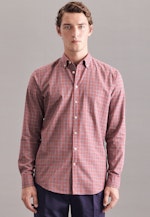 Regular Casual Shirt Check in Red |  Seidensticker Onlineshop