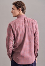 Regular Casual Shirt Check in Red |  Seidensticker Onlineshop