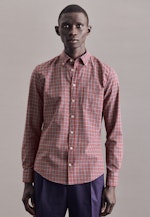Slim Casual Shirt Check in Red |  Seidensticker Onlineshop