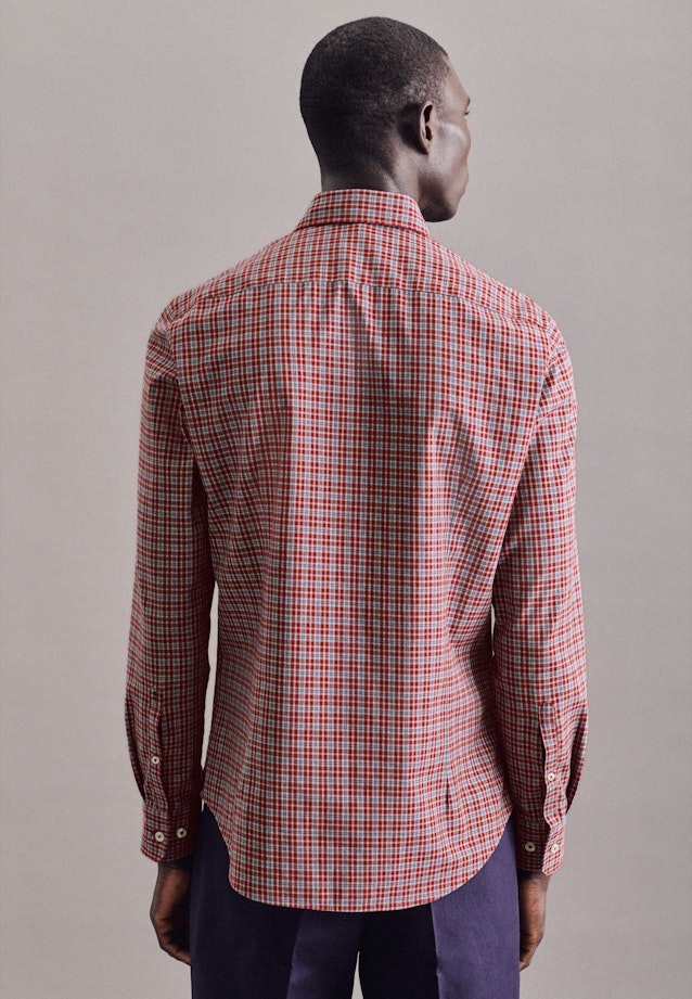 Slim Casual Shirt Check in Red |  Seidensticker Onlineshop