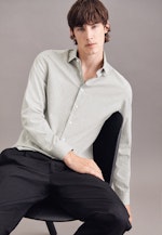 Slim Business Hemd Print in Grau |  Seidensticker Onlineshop