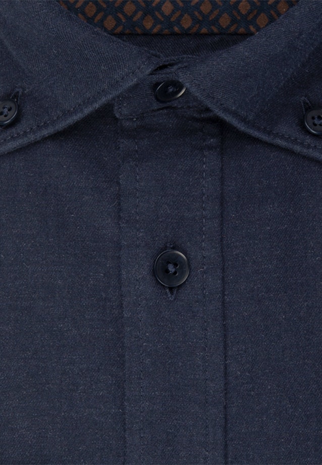 Twill Casual Hemd in Regular mit Button-Down-Kragen in Dunkelblau |  Seidensticker Onlineshop