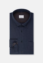 Regular Chemise casual uni in Bleu Foncé |  Seidensticker Onlineshop