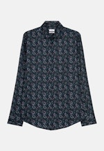 Shaped Business Shirt Print in Dark Blue |  Seidensticker Onlineshop