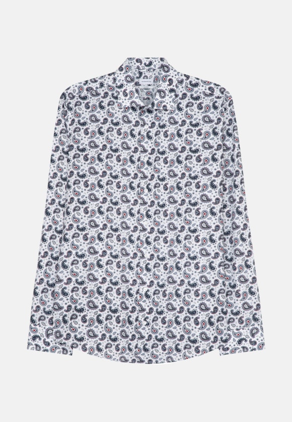 Shaped Business Hemd Print in Weiß |  Seidensticker Onlineshop