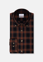 Slim Casual Shirt Check in Brown |  Seidensticker Onlineshop