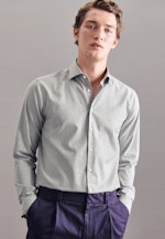 Regular Business Hemd Print in Grau |  Seidensticker Onlineshop