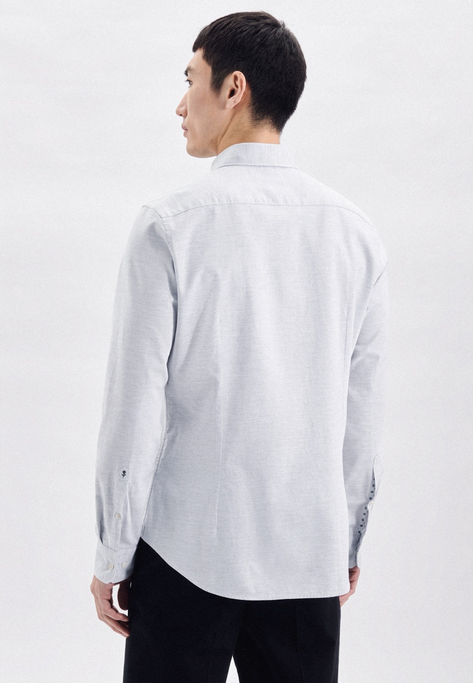 Casual Hemd in Slim mit Button-Down-Kragen in Grau |  Seidensticker Onlineshop