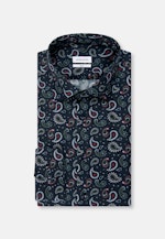 Slim Business Shirt Print in Dark Blue |  Seidensticker Onlineshop