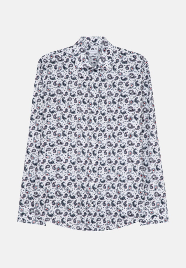 Slim Business Hemd Print in Weiß |  Seidensticker Onlineshop