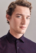 Regular Chemise en jersey Imprimé in Bleu Foncé |  Seidensticker Onlineshop