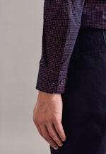 Regular Chemise en jersey Imprimé in Bleu Foncé |  Seidensticker Onlineshop