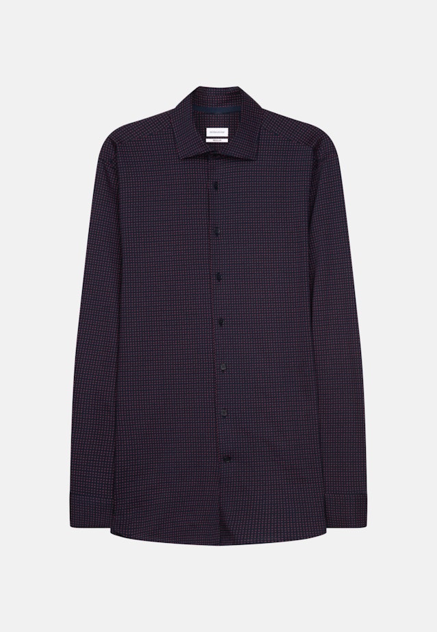 Regular Chemise en jersey Imprimé in Bleu Foncé |  Seidensticker Onlineshop