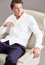 Regular Oxfordhemd Uni in Weiß |  Seidensticker Onlineshop