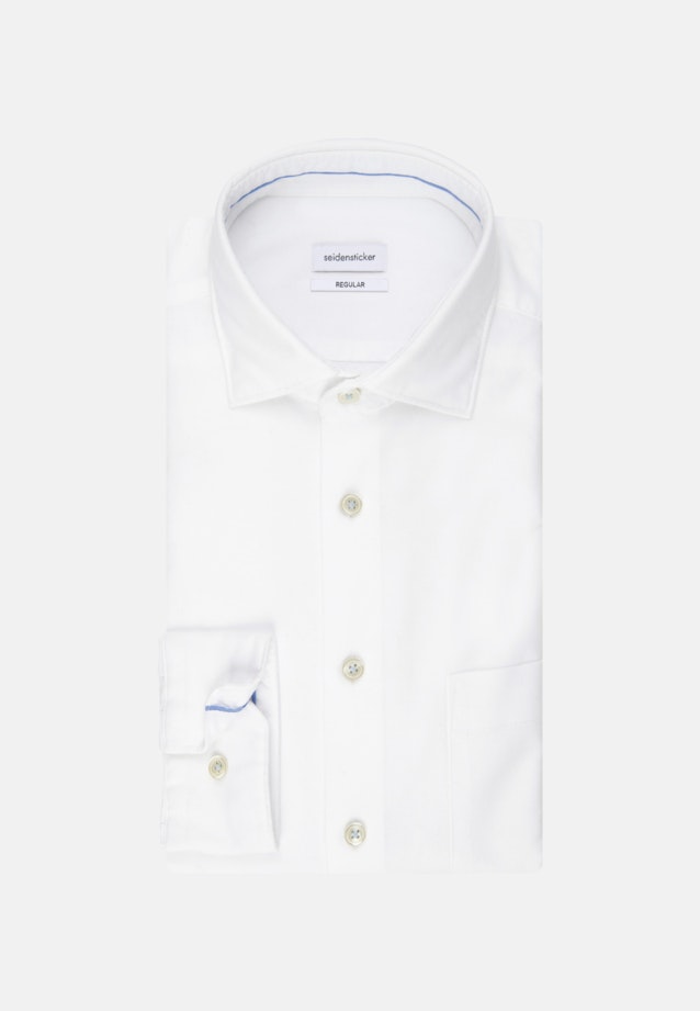 Oxford Oxfordhemd in Regular mit Kentkragen in Weiß |  Seidensticker Onlineshop