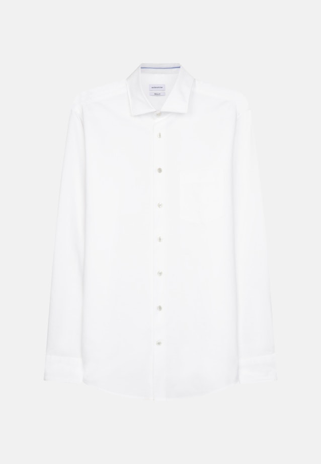 Regular Oxfordhemd Uni in Weiß |  Seidensticker Onlineshop