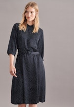 Kleid Druck in Schwarz |  Seidensticker Onlineshop