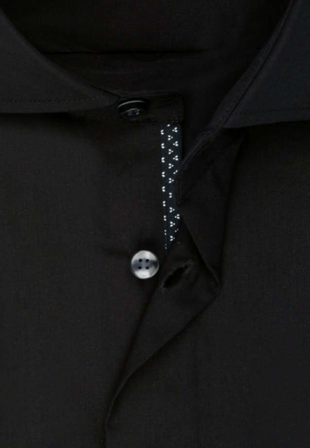 Regular Business Hemd Uni in Schwarz |  Seidensticker Onlineshop