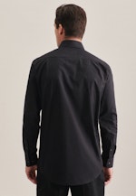 Regular Business Hemd Uni in Schwarz |  Seidensticker Onlineshop