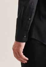 Chemise Business Regular Popeline Col Kent in Noir |  Seidensticker Onlineshop