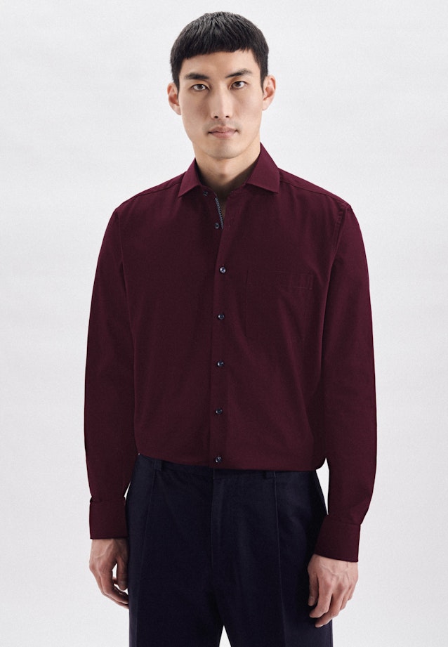 Regular Business shirt Uni in Red |  Seidensticker Onlineshop