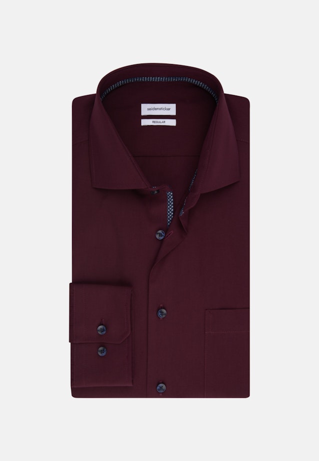 Regular Business Hemd Uni in Rot |  Seidensticker Onlineshop