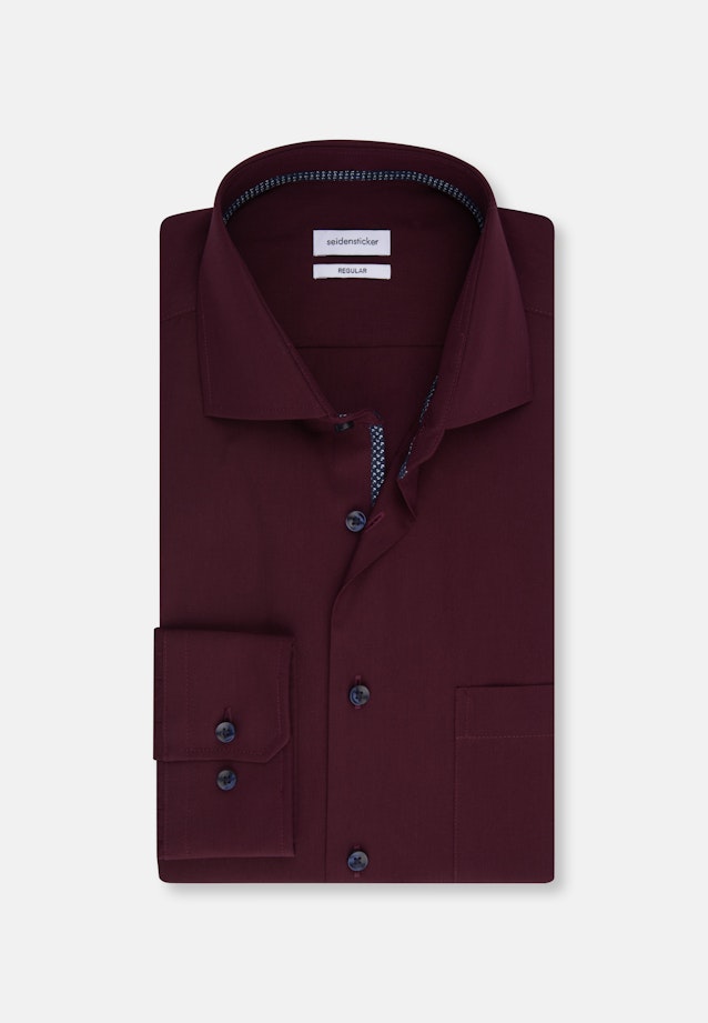 Regular Business shirt Uni in Red |  Seidensticker Onlineshop
