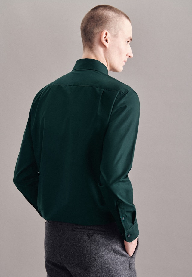 Regular Business shirt Uni in Green |  Seidensticker Onlineshop