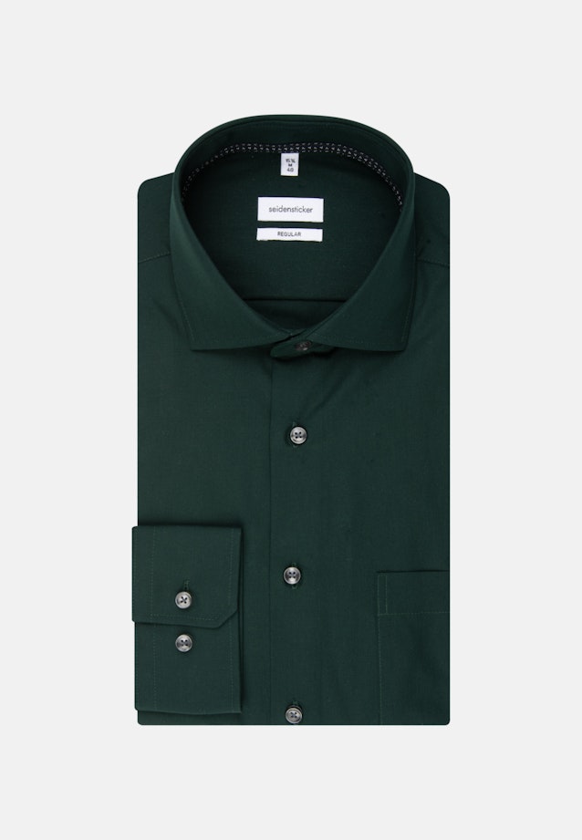 Regular Chemise d'affaires Uni in Vert |  Seidensticker Onlineshop