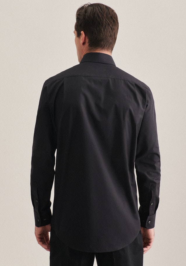 Regular Business Hemd Uni in Schwarz | Seidensticker Onlineshop
