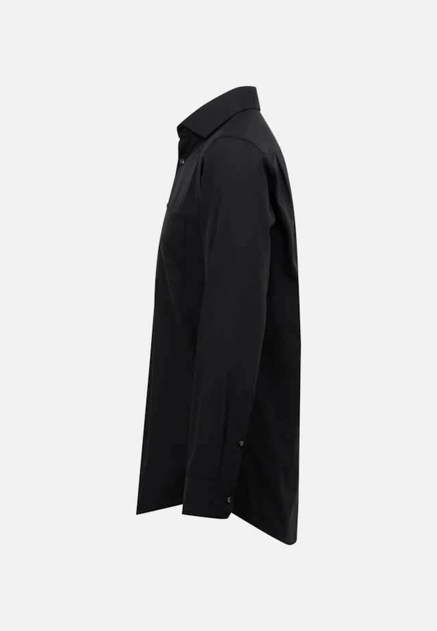Regular Business Hemd Uni in Schwarz |  Seidensticker Onlineshop