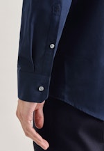 Regular Chemise d'affaires Uni in Bleu Foncé |  Seidensticker Onlineshop