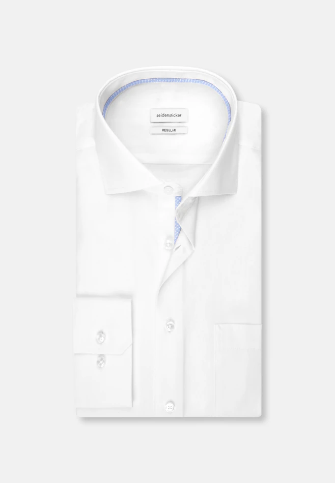 Regular Business shirt Uni in White | Seidensticker online shop
