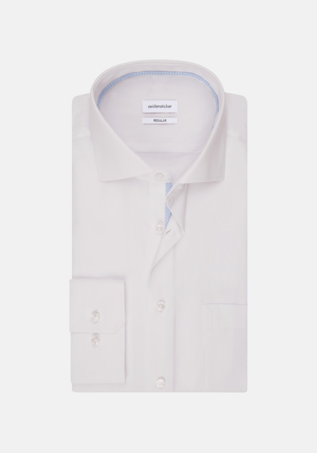 Regular Chemise d'affaires Uni in Blanc | Seidensticker Onlineshop