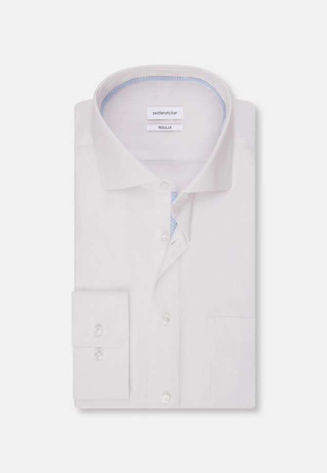 Regular Business shirt Uni in White |  Seidensticker Onlineshop