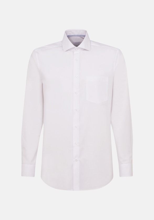Regular Chemise d'affaires Uni in Blanc | Seidensticker Onlineshop